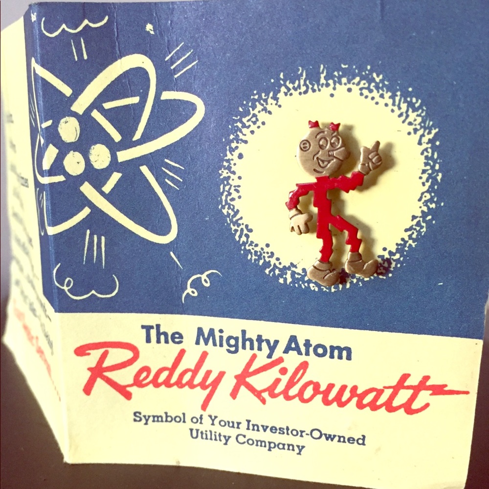 Reddy Kilowatt VINTAGE enamel pin